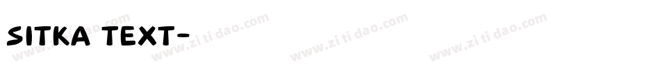 sitka text字体转换